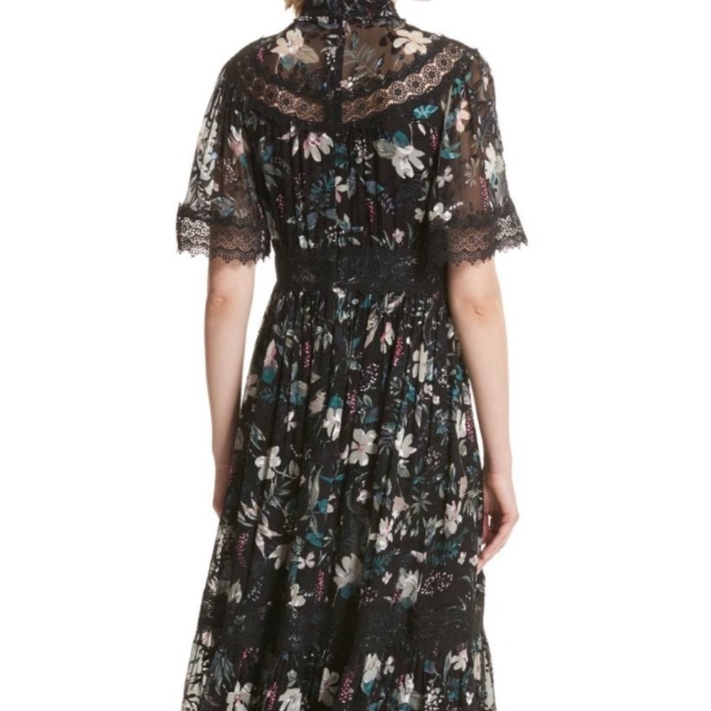 Kate Spade Botanical chiffon dress - Picture 3 of 7